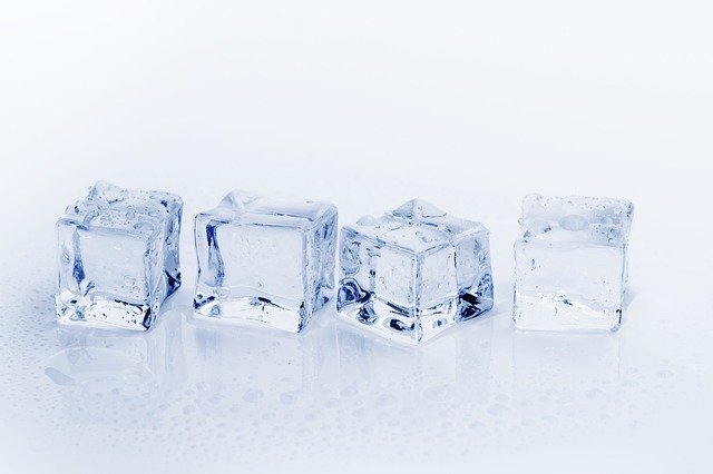 four ice cubes